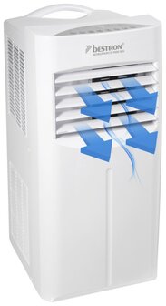 Bestron AAC9000 mobiele airco 9000 BTU energieklasse A voorzijde links