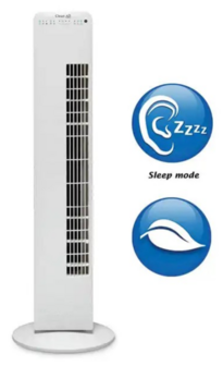 Clean Air Optima CA-405 luxe torenventilator met luchtzuiveraar wit