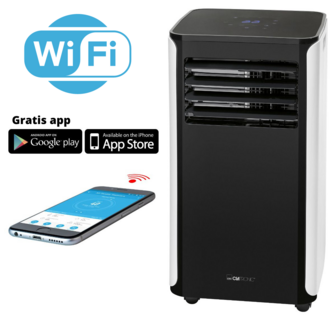 Clatronic CL 3716 slimme mobiele airco Wi-Fi 9.000 BTU zwart