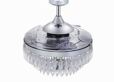 Beacon Fanaway Veil plafondventilator chroom met verlichting 122 cm 212923