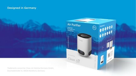 Clean Air Optima CA-502 desktop smart HEPA ionisator luchtreiniger wit