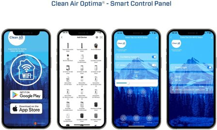 Clean Air Optima CA-407G Smart luxe torenventilator met ionisator + app