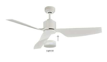 Beacon Airfusion Climate II plafondventilator wit 127 centimeter met lamp