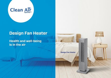 Clean Air Optima CA-904G 2in1 ventilatorkachel grijs 2000 Watt