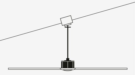 Faro Barcelona Tilos XL&nbsp;plafondventilator bruin 168&nbsp;cm schuin plafond