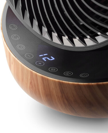 Clean Air Optima CA-403 Smart Wood Design slimme tafelventilator met app