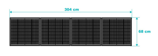 Avidsen Soria Wifi 400 Watt Zonnepanelen plug-and-play met vloer- en muurbevestiging