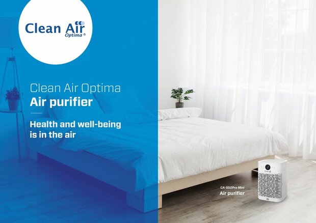 Clean Air Optima CA-502Pro HEPA UV luchtreiniger mini wit