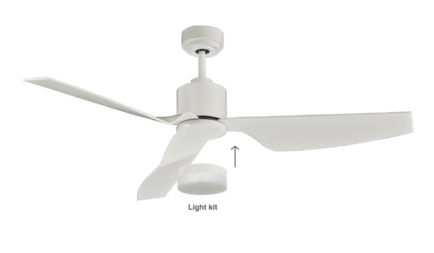 Beacon Airfusion Climate II plafondventilator wit 127 centimeter met lamp