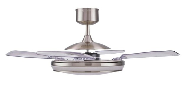 Beacon Fanaway Evo1 Led plafondventilator met verlichting geborsteld chroom 122 cm 211036