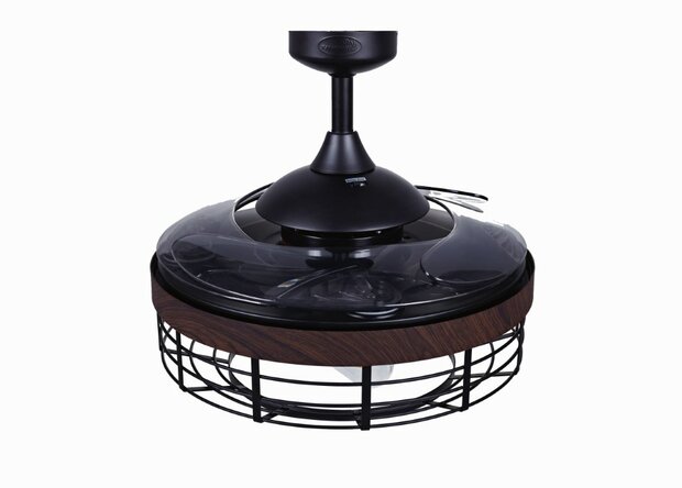 Beacon Fanaway Montclair plafondventilator met ledverlichting zwart/bruin 121 cm